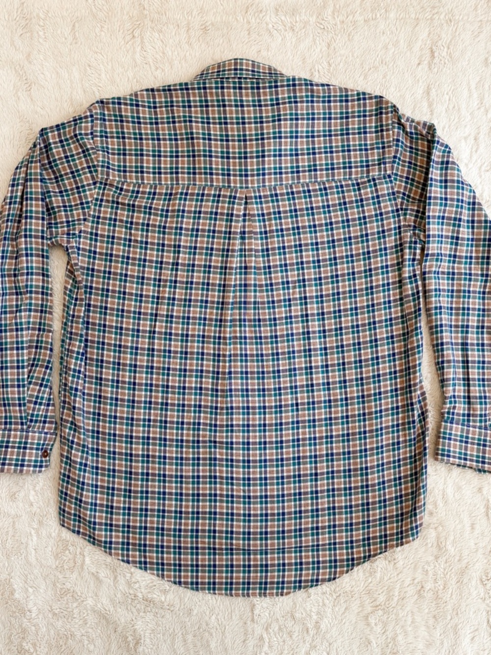 Vintage Burberrys Plaid Button Down Shirt Men’s Medium Preppy - Picture 2 of 4